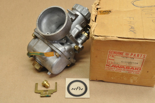 NOS Kawasaki 1973 F11 M 250 Motocross Mikuni Carburetor 16001-176