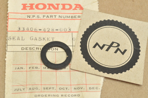 NOS Honda XL125 XL185 XL250 XL500 Turn Signal Gasket Seal 33406-428-003