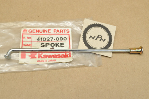 NOS Kawasaki 1977-79 KZ650 Rear Wheel Inner Spoke & Nipple 41027-090