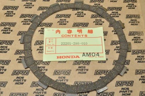 NOS Honda CB350 CR450 CX650 SL350 XL250 XL350 Clutch Friction Disk 22201-286-010