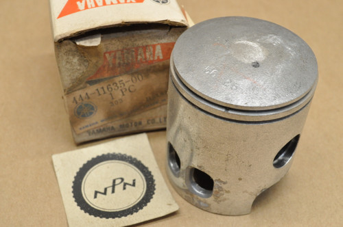 NOS Yamaha 1974-75 DT125 .25 Oversize Piston (56.25 mm) 444-11635-00