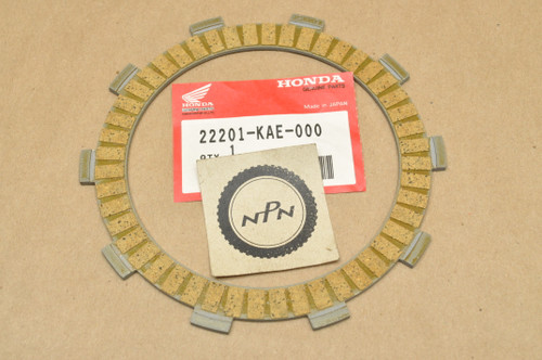 NOS Honda ATC250 ATC350 CR125 NX250 TRX250 VFR750 RC30 XR250 XR350 Clutch Friction Disk 22201-KAE-000