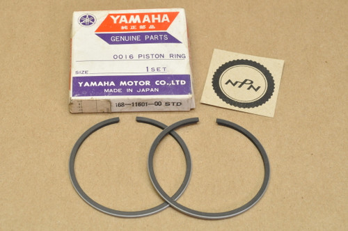 NOS Yamaha R3 YR1 YR2 Standard Piston Ring Set for 1 Piston= 2 Rings 168-11601-00
