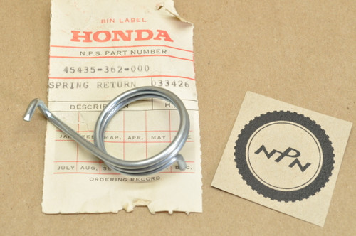 NOS Honda XL175 K0-1978 Front Brake Arm Return Spring 45435-362-000