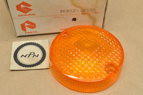 NOS Suzuki SP100 SP125 SP250 SP500 TS100 TS125 TS185 TS250 Turn Signal Lens Cover 35612-48530