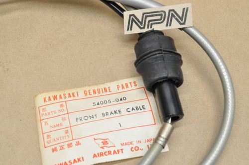 NOS Kawasaki 1969-75 H1 Mach III 1976 KH500 Front Brake Cable 54005-040