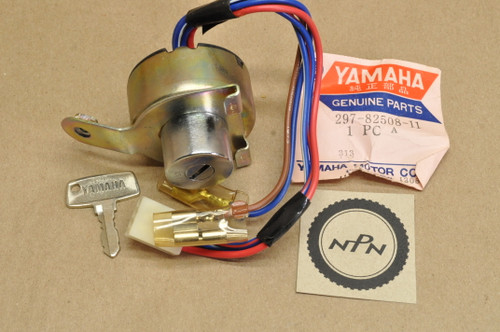 NOS Yamaha U7E Ignition Switch & Key 297-82508-11