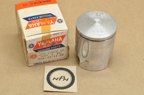 NOS Yamaha 1970 HT1 1971 HT1 B HT1BM .50 Oversize Piston 276-11636-70