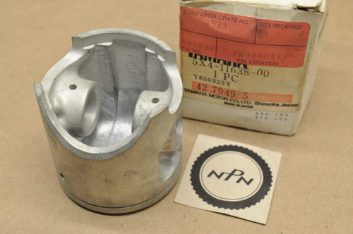 NOS Yamaha 1982 YZ125 1.00 Oversize Piston 5X4-11638-00