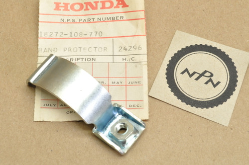 NOS Honda CL100 CL100S CL125 S Exhaust Header Pipe Heat Shield Mount Clamp Band 18272-108-770