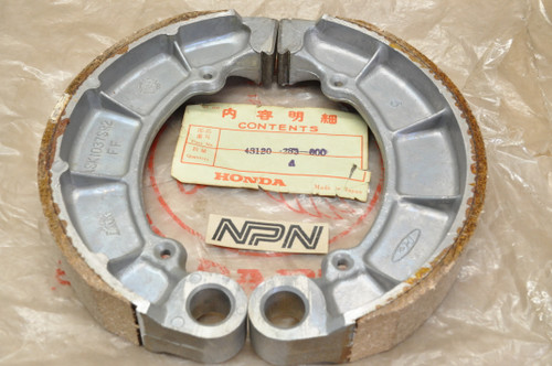 NOS Honda CB450 CB500 CB550 CB550F CL450 Rear Wheel Brake Shoe Set 43120-283-000