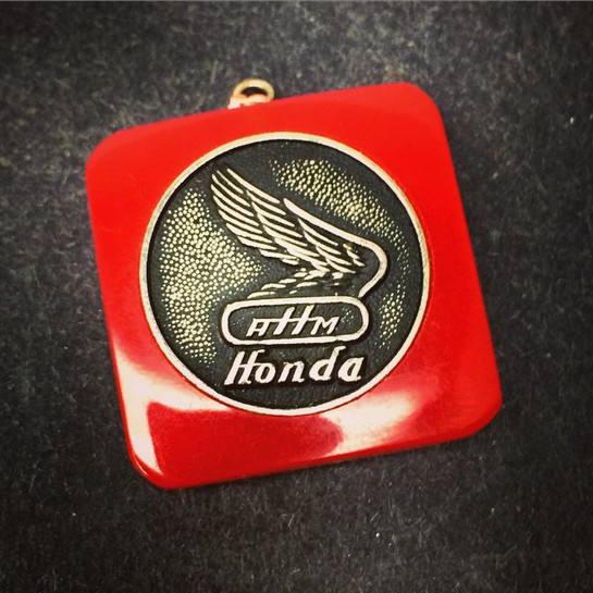 Vintage Honda Motorcycle AHM Lucky Charm
