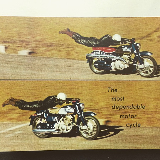 Early Honda Motorcycle Dream Brochure Cover Photo