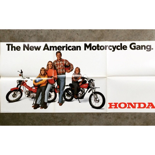 vintage honda motorcycle ads