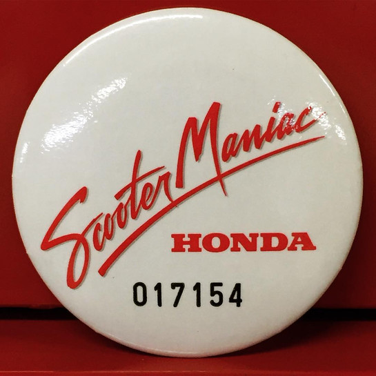 Vintage Honda Scooter Maniac Membership Pin