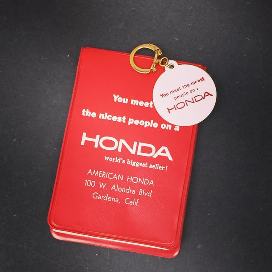 Vintage Honda Dealership Slogan Booklet & Keychain