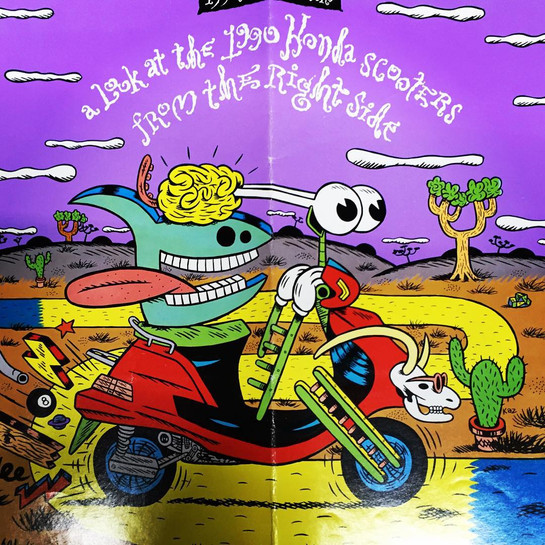 Vintage 1990 Honda Scooter Brochure Cover