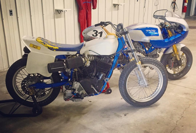 Vintage Honda Motorcycle RS750 Flat Tracker