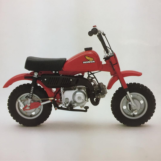 Vintage Honda Motorcycle Original Dealer Spec Photo for 1979 Z50R
