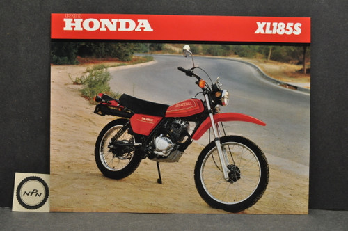Vintage NOS 1980 Honda XL185 S Brochure Spec Sheet Flyer - NOS