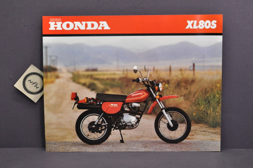 Vintage NOS 1980 Honda XL80 S Brochure Spec Sheet Flyer - NOS
