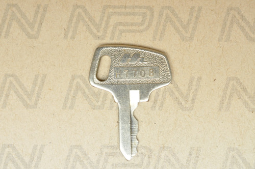 NOS Honda OEM Ignition Switch & Lock Key Single Groove H7708 - NOS