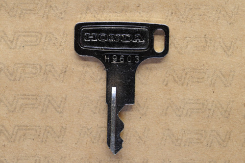 NOS Honda OEM Single Groove Ignition Switch & Lock Key H9603 - NOS