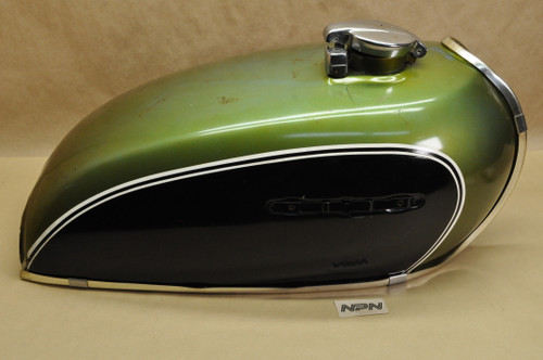 Vintage Used OEM Honda CB500 K0-K1 Fuel Gas Tank Jet Green & Black ...