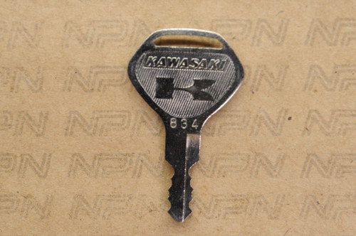 NOS Kawasaki Ignition Switch & Lock Key #834 27008-068-34 - NOS