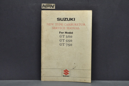 Vintage 1974 Suzuki GT380 GT550 GT750 Carburetor Shop Service