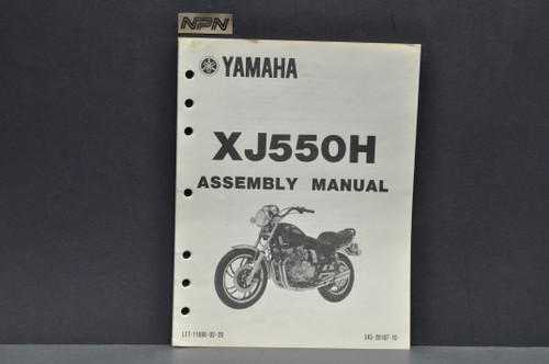 Vintage 1981 Yamaha XJ550 H Motorcycle Assembly Manual - NOS Parts NOW