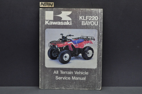 Vintage 1988-92 Kawasaki KLF220 Bayou ATV Shop Service Manual