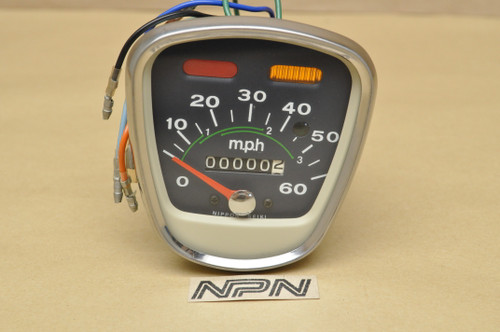 NOS Honda 1972-73 C70 K1 Speedometer Assembly 37200-092-671 - NOS