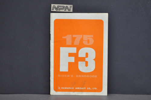 Vtg 1968 Kawasaki F3 Bushwacker 175 Motorcycle Owners Manual