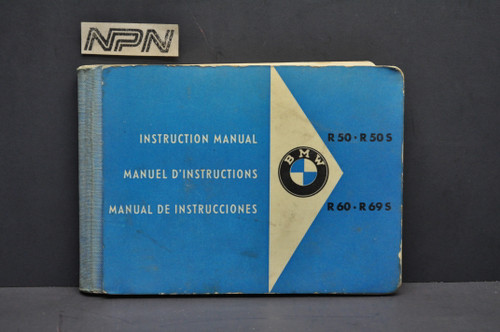 Vintage 1964 BMW R50 S R60 R69 S Motorcycle Owners Manual