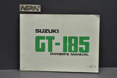 Vintage 1974 Suzuki GT185 Adventurer Motorcycle Owners Manual