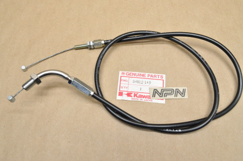 NOS Kawasaki 1977-80 KZ1000 Shaft Opening Throttle Cable 54012-149