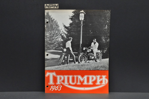 TRIUMPH 1962 カタログ USA 版 M catalogue Vintage NOS 1963 Triumph Motorcycle Dealer Spec Brochure Sales