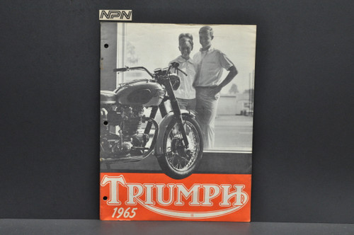 Vintage NOS 1965 Triumph Motorcycle Dealer Spec Brochure Sales