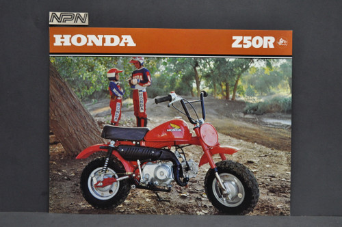 Vintage NOS Honda 1979 Z50 R Motorcycle Spec Sheet Brochure - NOS