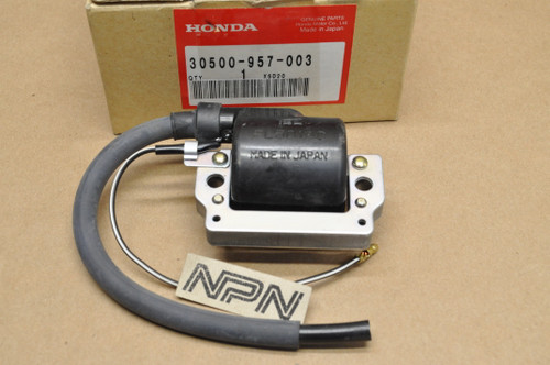 NOS Honda 1978-82 ATC70 A.C. Ignition Coil & Spark Plug Wire 30500