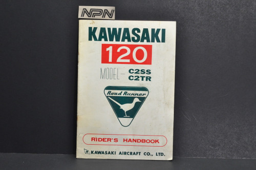 Vtg NOS 1967 Kawasaki 120 C2SS C2TR Road Runner Motorcycle Owners