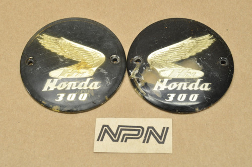 レア未開封　2007 日ハム Champion Tag 記念タグ Vtg Used OEM Honda CB77 CA77 CL77 Gas Tank Emblem Badge Set 87122