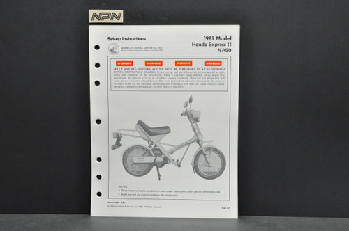 Vtg 1974-75 Honda CR125 M Elsinore M0-M1 Parts Catalog Book
