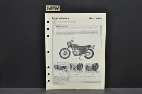 Vtg 1974-75 Honda CR125 M Elsinore M0-M1 Parts Catalog Book