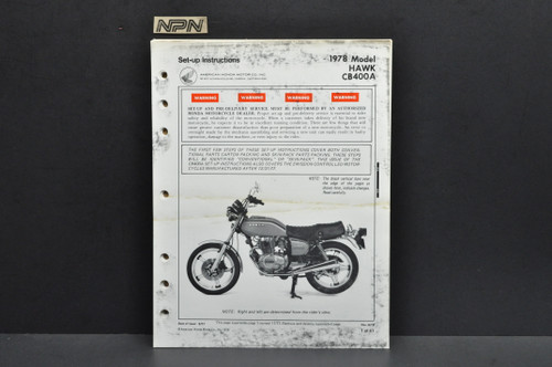 HONDA CB400 サービスマニュアル セット Vtg 1974-75 Honda CR125 M Elsinore M0-M1 Parts Catalog Book