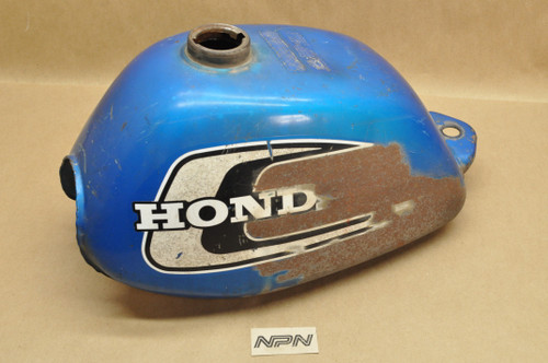 Vintage Used OEM Honda 1974 Z50 K5 Fuel Gas Tank Blue 17500-130
