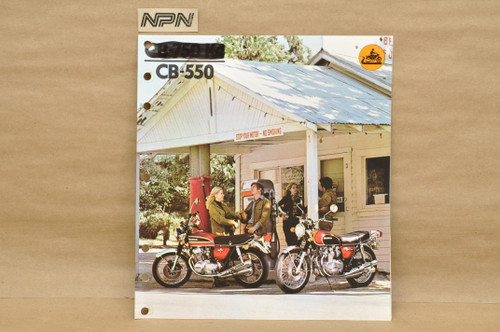 Vintage '74 Honda CB750 K4 CB550 Dealer Sales Spec Brochure Mini