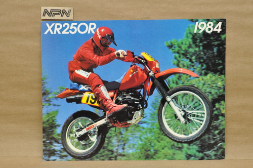 Vintage NOS 1984 Honda XL250 R Motorcycle Dealer Sales Spec