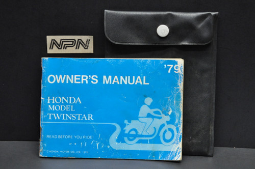 C.E owner's manual ZINE ほぼ未使用 cav empt Vintage 1979 Honda CM185 T Twinstar Motorcycle Owners Manual +